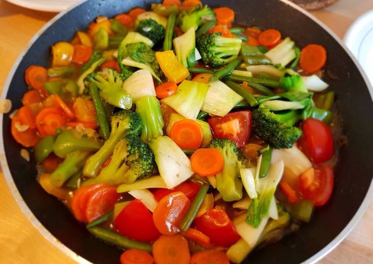 Step-by-Step Guide to Prepare Speedy Cap cay (healty tasty vegetable)