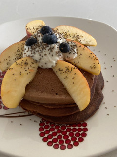 Una foto de Pancakes de chocolate