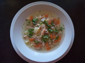 Una foto de Sopa de pollo