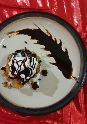 A picture of Fried ice cream.