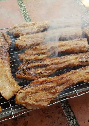 Hình của món Ba rọi nướng.