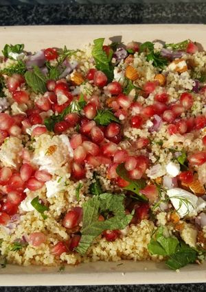 A picture of Herby feta couscous salad.