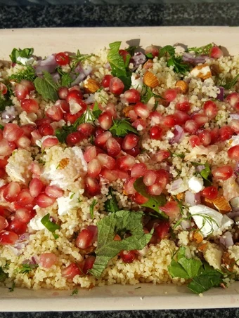 Easy Steps to Make Recipes Herby feta couscous salad the So Delicious Perfect.