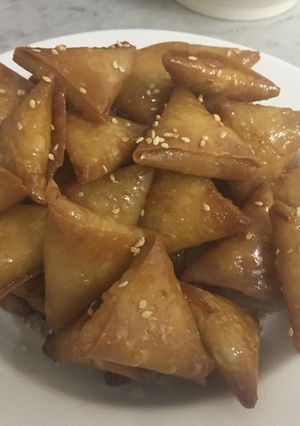 صورة لوصفة حلى سمبوسة الجبن