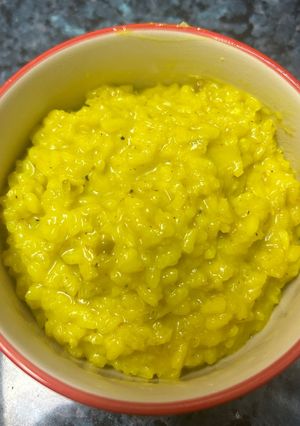 Una foto de Risotto de curry con leche de coco en Thermomix