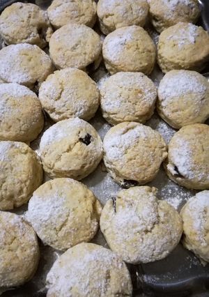 Una foto de Scones con pasas