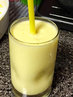 A picture of Frozen pineapple and Banana smoothie.