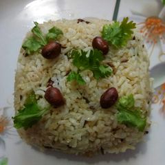 A picture of Masala Peanut Rice.