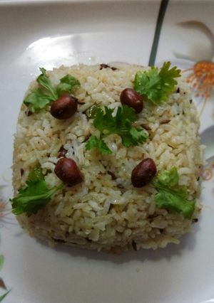 A picture of Masala Peanut Rice.
