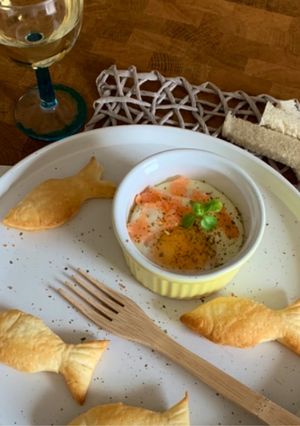 Une photo de ☆Œuf Cocotte au Saumon Fumé☆