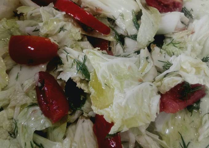 Салат из пекинской капусты и помидоров - пошаговый рецепт с фото