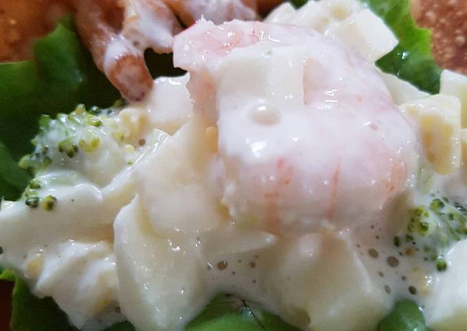 Resep Salad Buah Udang Kulit Pansit Oleh Rosse Phan Cookpad