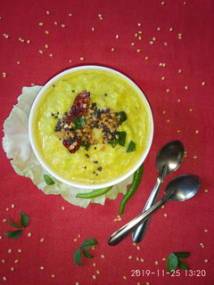A picture of Cabbage Kootu /cabbage dal.