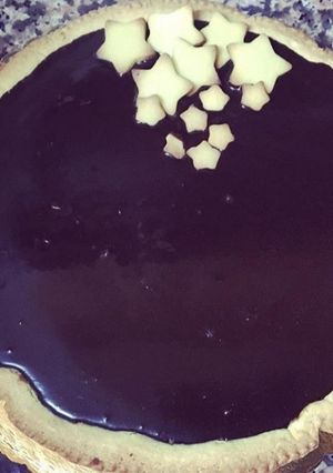 Foto di Torta semolino e ricotta coperto alla cioccolata