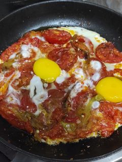 صورة لوصفة طماطم بالبيض 😋