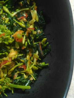 Foto resep Bunga Pepaya Tumis Pedas