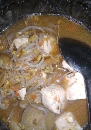 Foto resep Kecambah tahu dadu