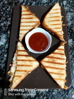 A picture of White sauce chicken sandwich.