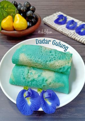 Foto resep 969. Dadar Gulung Biru Telang, Tanpa Santan, Praktis & Ekonomis