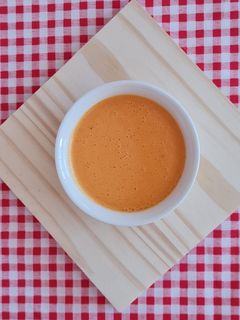 Una foto de Salsa de yogur ácido y morrón rojo 🌮 Salsa saludable para tacos