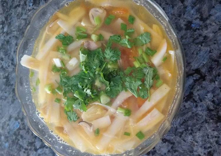 Cách Làm Món Canh chua cổ hủ dừa chay của Nguyễn Vy - Cookpad