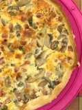 Quiche de Cogumelos e Bacon