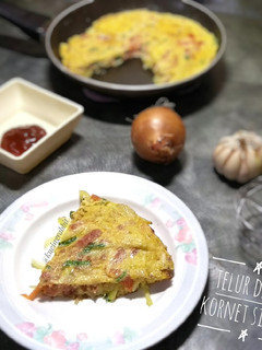 Foto resep Telur Dadar Kornet Simple