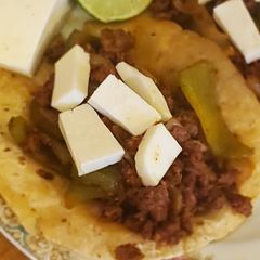 Chorizo tacos A picture of Chorizo tacos.