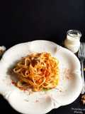 Tagliatelle con crema alle noci e paprica dolce