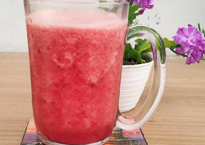 Recipe: Perfect Jus semangka mix apel