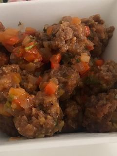 Una foto de Bolitas de carne a la diabla