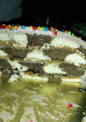Una foto de Torta tablero de ajedrez
