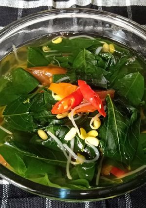 Foto resep Sayur Bening Daun Katuk dan kecambah kedelai