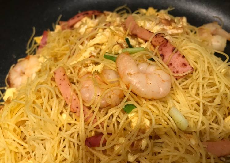 On diets version of  Star Fried Rice Pasta 減肥吃的星洲炒米