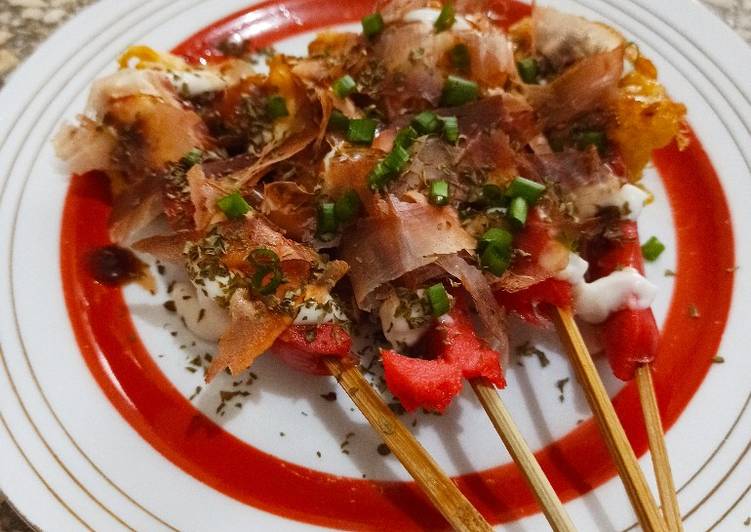 Resep Telur gulung okonomiyaki Anti Gagal