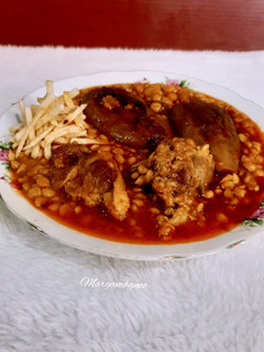 عکسی از دستور خورش قیمه بادمجان