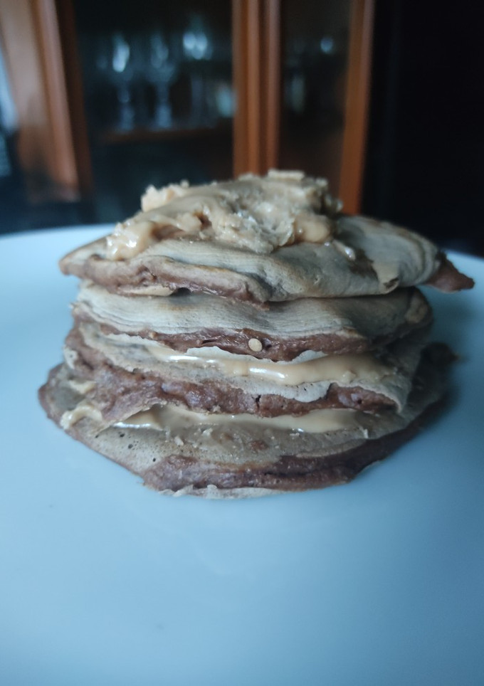 Una foto de Tortas de chocolate con crema kinder saludable