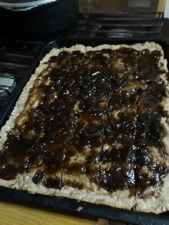 Una foto de Torta de chispas de chocolate y dulce de batata