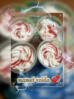 صورة لوصفة اكواب الكنافه بالكريم شانتيه وصوص الفراولة 🍓🍒🍡🍬