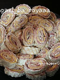 عکسی از دستور رولت ژامبون و پنیر