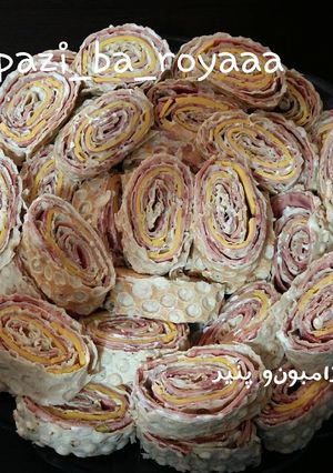 عکسی از دستور رولت ژامبون و پنیر