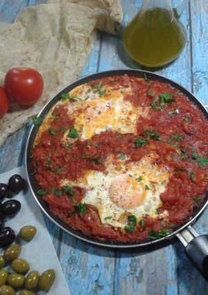 A picture of Shakshuka.