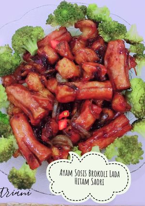 Foto resep 🥦Ayam Sosis Brokoli Saos Lada Hitam Saori🥦