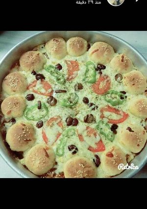 صورة لوصفة بيتزا