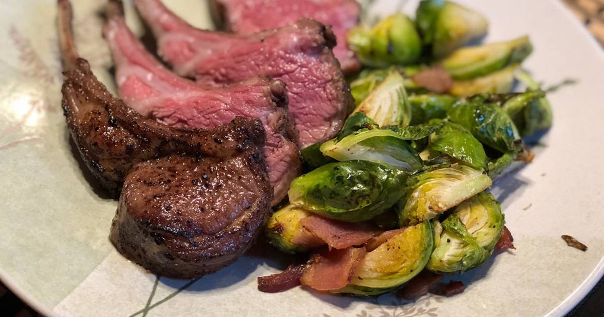 สูตร ซี่โครงเนื้อแกะ Rack of Lamb with Brussels Sprouts โดย อร่อยฟินๆ