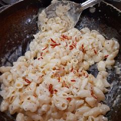 A picture of White Sauce Pasta.