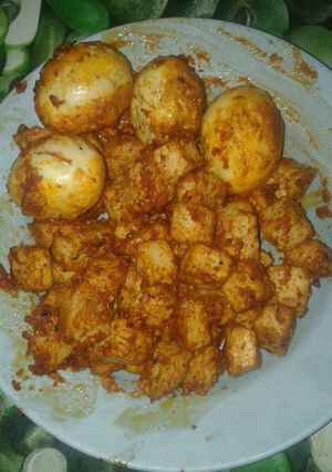 Foto resep Telor,tahu sambal balado