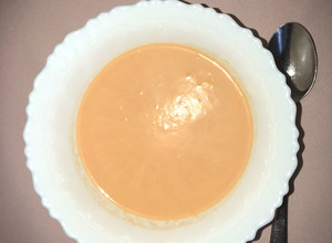 Sárgadinnye krémleves főzés nélkül recept fotója