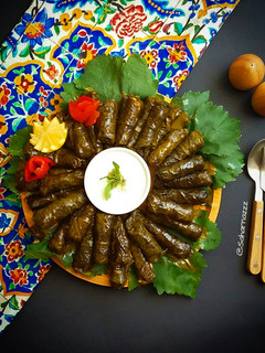 عکسی از دستور دلمه برگ مو (انگور)