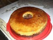Una foto de chocoflan fácil en horno